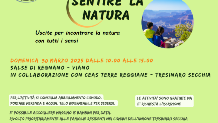 SENTIRE LA NATURA alle Salse di Regnano