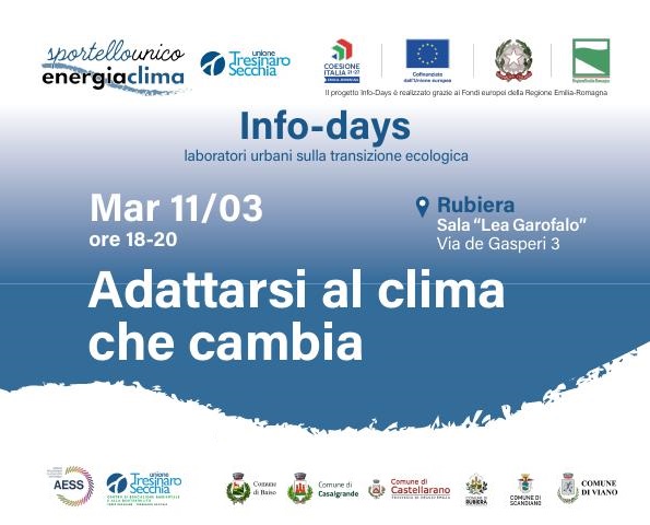 Rubiera: Adattarsi al clima che cambia Rubiera: Adattarsi al clima che cambia